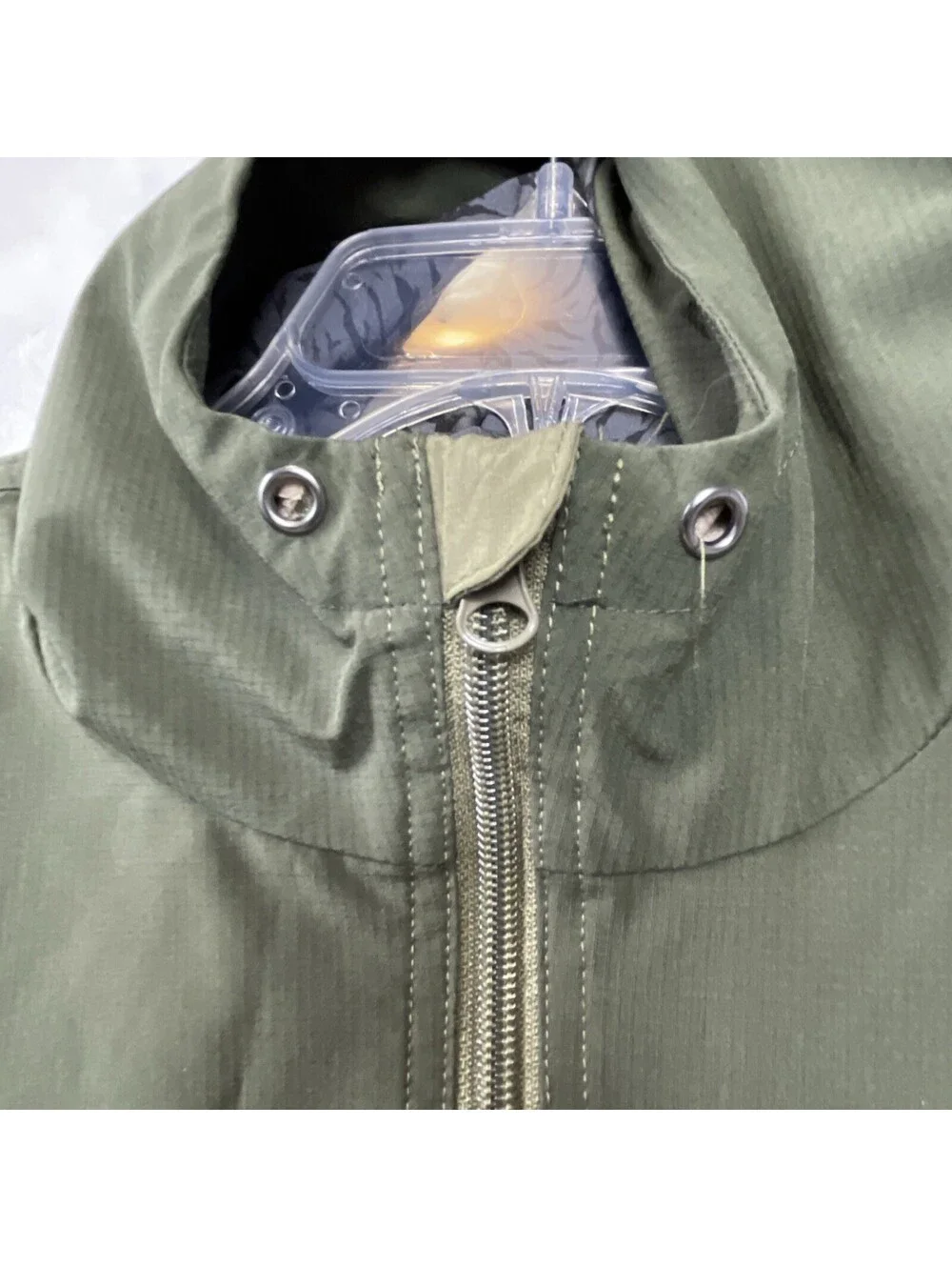 Voyager Wind Wear Men’s Olive Block Panel Outerwear Jacket Size Medium